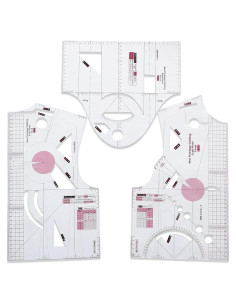 Regla de Diseño de Moda YICBOR 23.3x40.5 cm para Blusas