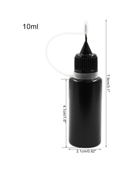 Botellas Aplicadoras de Precisión Bivethoi 15ml - 10 Piezas