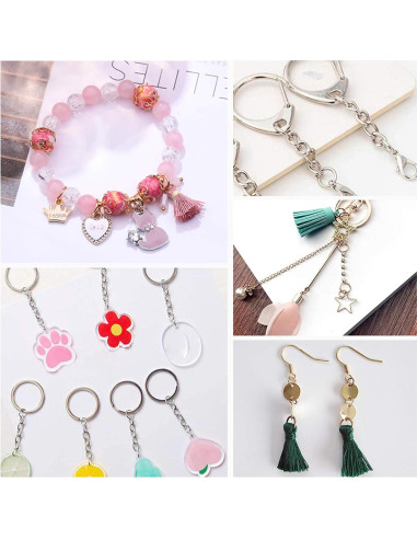 Anillas Abiertas de Acero Inoxidable UNICRAFTALE 450 Piezas