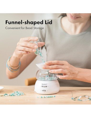 Moldeador de Perlas Eléctrico Beadact 2-en-1 con Agujas y Hilo