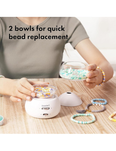 Moldeador de Perlas Eléctrico Beadact 2-en-1 con Agujas y Hilo