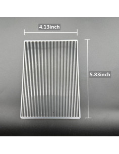 Plantilla de Embosado Plástico 3D A6 Rayas Verticales 2