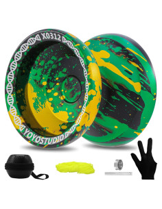Yoyo Profesional YoYoStudio X0312 para Trucos - Negro Verde