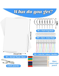 Kit de Llaveros Natonhi 239 Piezas Termocontraíble 2