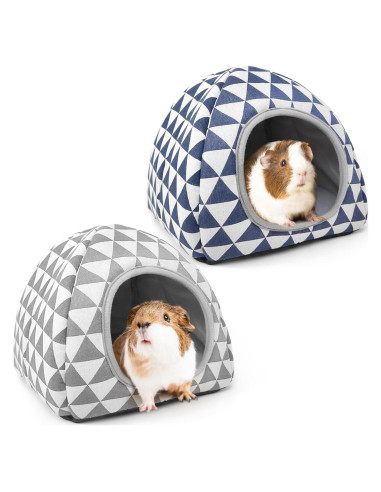 Escondite para Cobayas TiereCare Lavable 32.9x27.1cm Gris/Azul