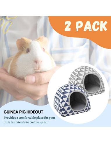 Escondite para Cobayas TiereCare Lavable 32.9x27.1cm Gris/Azul