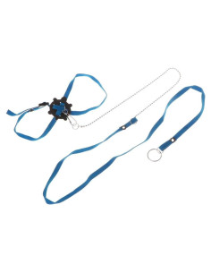 Conjunto Arnés y Correa Ajustable Hypeety para Reptiles Azul