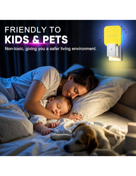 20 Placas Adhesivas Reemplazables Alikguu para Trampa de Moscas