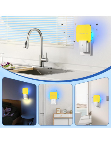 20 Placas Adhesivas Reemplazables Alikguu para Trampa de Moscas