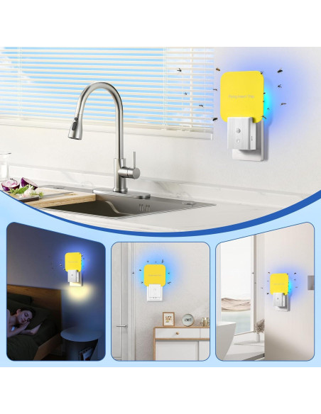 20 Placas Adhesivas Reemplazables Alikguu para Trampa de Moscas