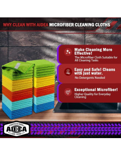 Paños de Microfibra AIDEA 50PK 30x30cm Super Absorbentes 2