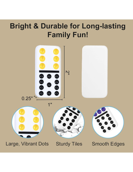 Juego de Dominó Mexicano BATURU 91 Fichas con Estuche Juego de Dominó Mexicano BATURU 91 Fichas con Estuche