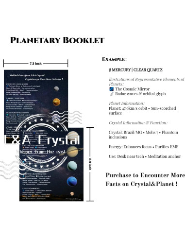 Colección de Cristales del Sistema Solar L&A - 9 Gemas Naturales