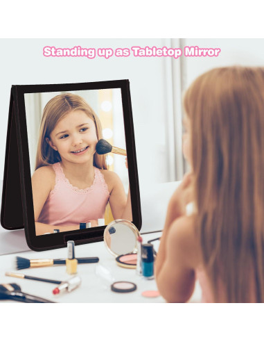 Espejo Plegable Portátil LPHUMEX 84x33 cm Negro para Danza