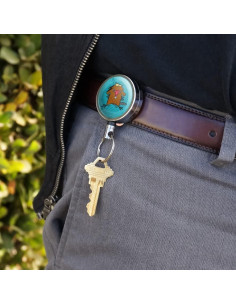 Titular Retráctil de Insignia Metal Cromo Angry Beavers 0.76m 2