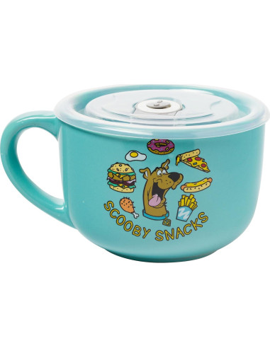 Taza de sopa cerámica Silver Buffalo Scooby Doo 710ml con tapa