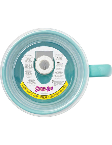 Taza de sopa cerámica Silver Buffalo Scooby Doo 710ml con tapa