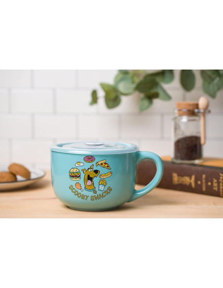 Taza de sopa cerámica Silver Buffalo Scooby Doo 710ml con tapa