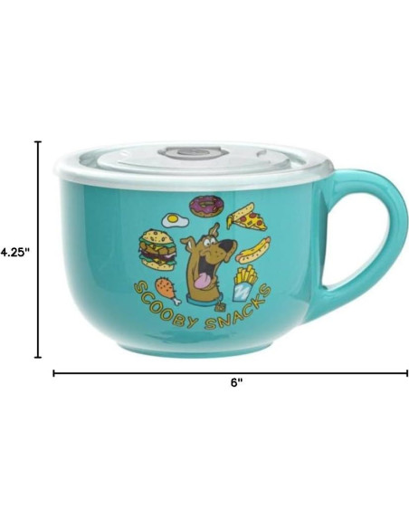 Taza de sopa cerámica Silver Buffalo Scooby Doo 710ml con tapa