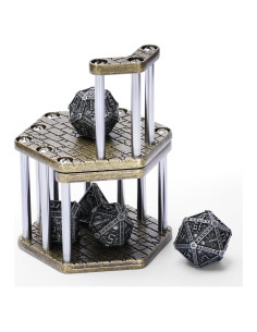 Cárcel de Dados de Metal ASTRANOVA - RPG, Póker, DND - Bronce