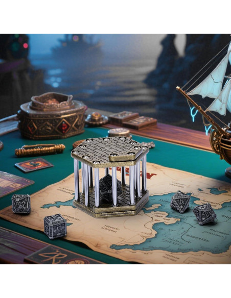 Cárcel de Dados de Metal ASTRANOVA - RPG, Póker, DND - Bronce