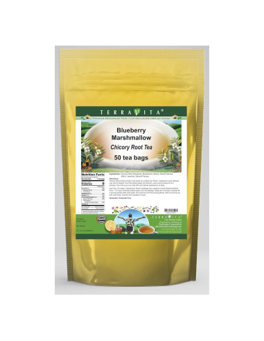 Té de raíz de achicoria TerraVita 50 bolsas sabor malvavisco arándano