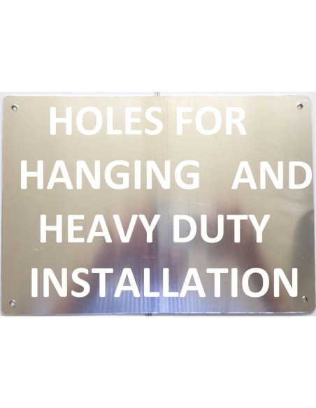 Señal de Alarma Empuje - Aluminio Reflectante 45x12 cm