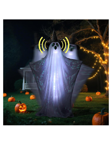 Fantasma Animado de Halloween Nollapo 162 cm con Sonido