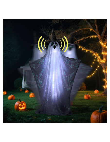 Fantasma Animado de Halloween Nollapo 162 cm con Sonido