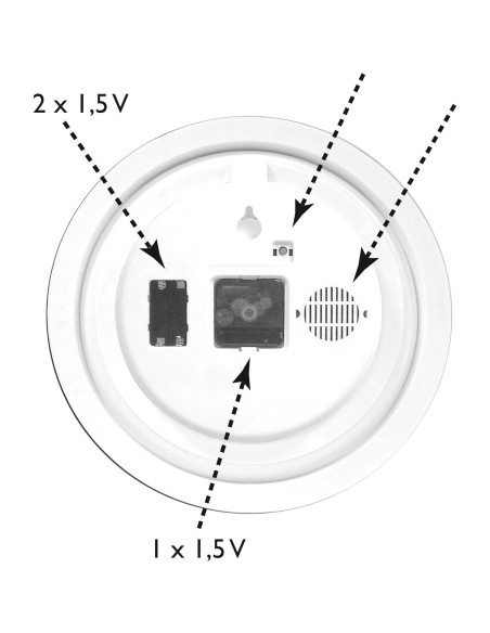 Reloj de Pared KOOKOO KidsWorld Madera 34cm Animales Granja