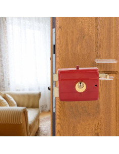 Cerradura de Seguridad Estink Rojo 45-55mm para Puertas 2