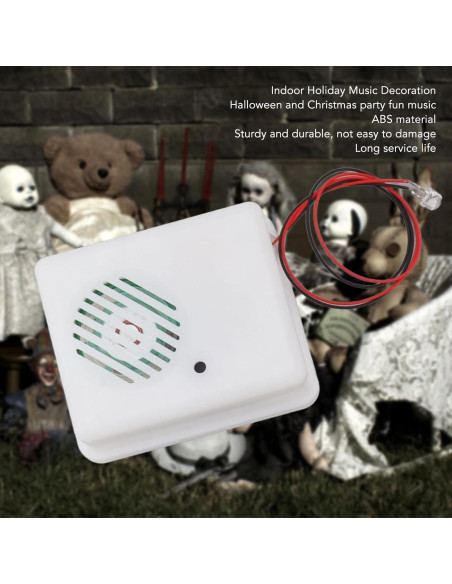 Reproductor de Sonido Halloween TOPINCN 5.3cm Altavoz Gritón