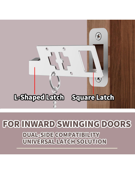 Cerradura de Puerta Portátil PKLIYH con Alarma 120dB - 2 Paquete