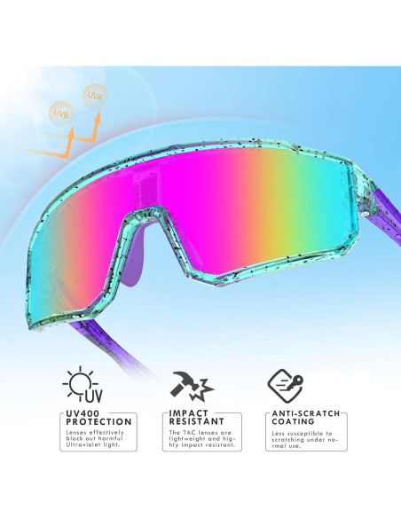 Gafas de sol polarizadas UV400 para deportes - Colorido