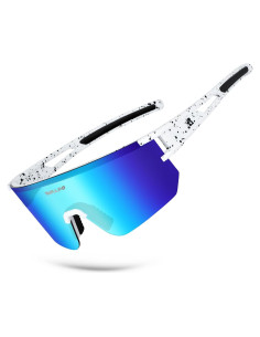 Gafas de sol polarizadas BOLLFO UV400 unisex lente azul claro