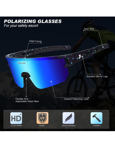Gafas de sol polarizadas BOLLFO UV400 para deportes unisex
