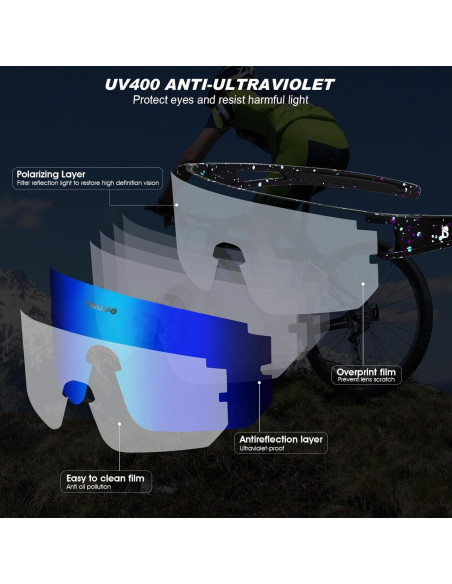 Gafas de sol polarizadas BOLLFO UV400 para deportes unisex