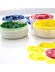 Juego de Pintura con Dedos BAZIC 24 Colores No Tóxicos 2
