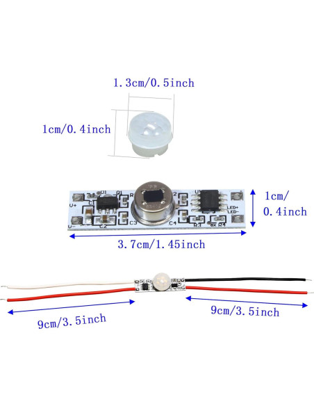Interruptor de Movimiento PIR HCSM 3.7V-24V 4A Mini