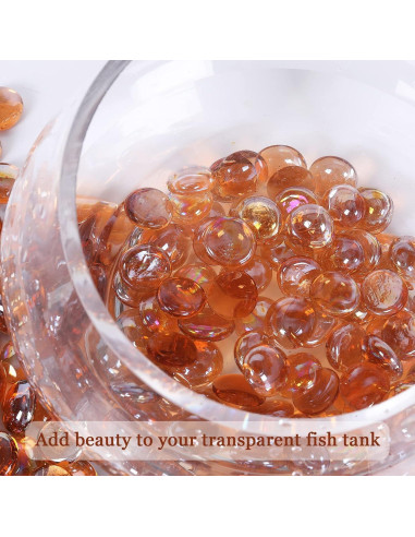 Perlas de Vidrio Ausluru 4.99 kg Ámbar para Decoración