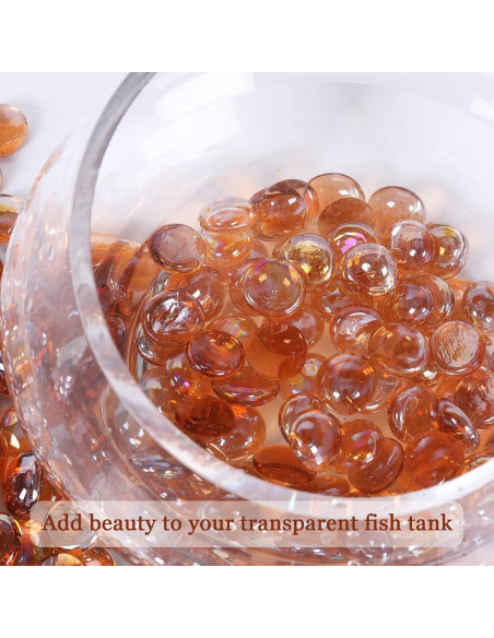 Perlas de Vidrio Ausluru 4.99 kg Ámbar para Decoración