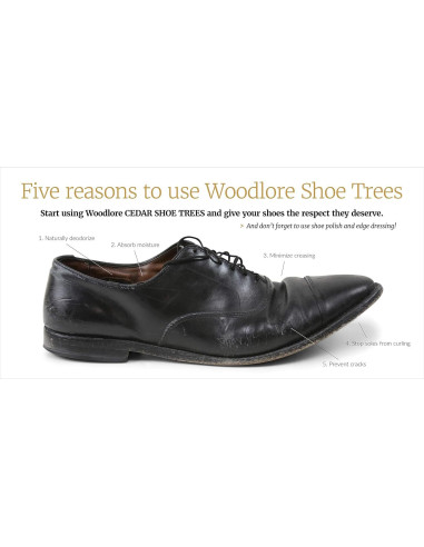 Árboles de Zapatos de Cedro Woodlore 3-Pack para Hombres