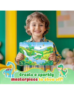 Homicozy Kit de Arte con Foil Dinosaurio 278 Piezas 2