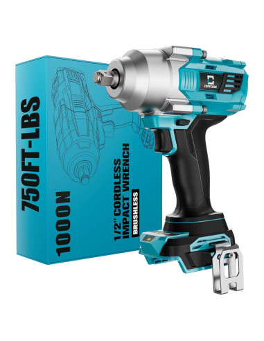 Llave de impacto inalámbrica 1/2" Cerycose 750 Nm sin batería