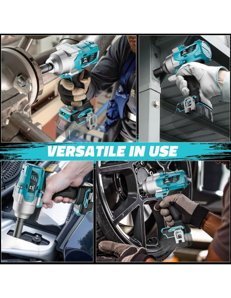 Llave de impacto inalámbrica 1/2" Cerycose 750 Nm sin batería