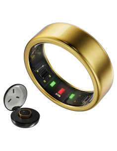 Anillo Inteligente Orvyna Titanio Oro 7 - Salud y Fitness