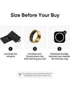 Anillo Inteligente Orvyna Titanio Oro 7 - Salud y Fitness 2