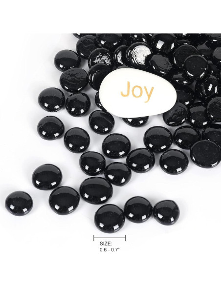 Perlas de Vidrio Ausluru 4,99 kg Negro para Decoración