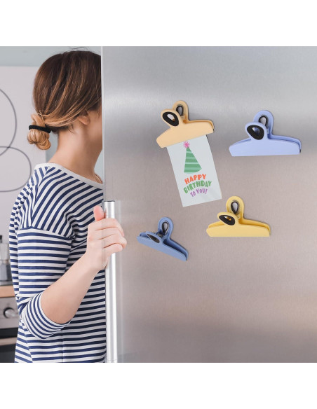 Clips Magnéticos para Bolsas Mr. Pen, Paquete de 4, 12.7 cm, Alta Resistencia