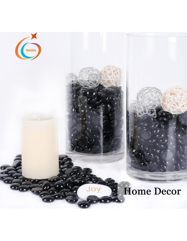 Perlas de Vidrio Ausluru 4,99 kg Negro para Decoración